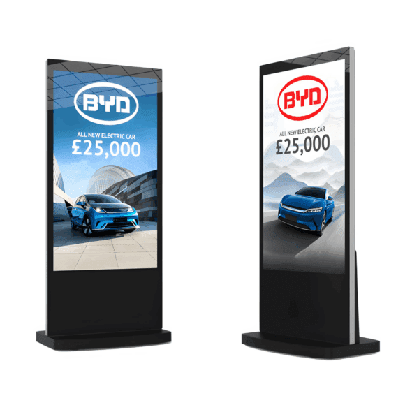 Allsee 55" Black Android Freestanding Digital Posters