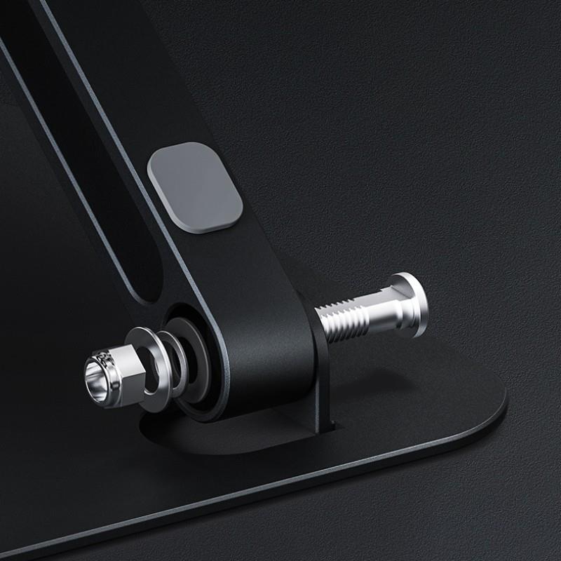 Foldable Sturdy Black Aluminium Laptop Stand