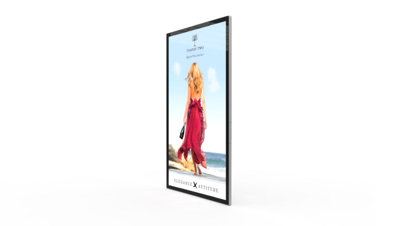 Allsee Slimline Pro Advertising Display - Toughened Glass