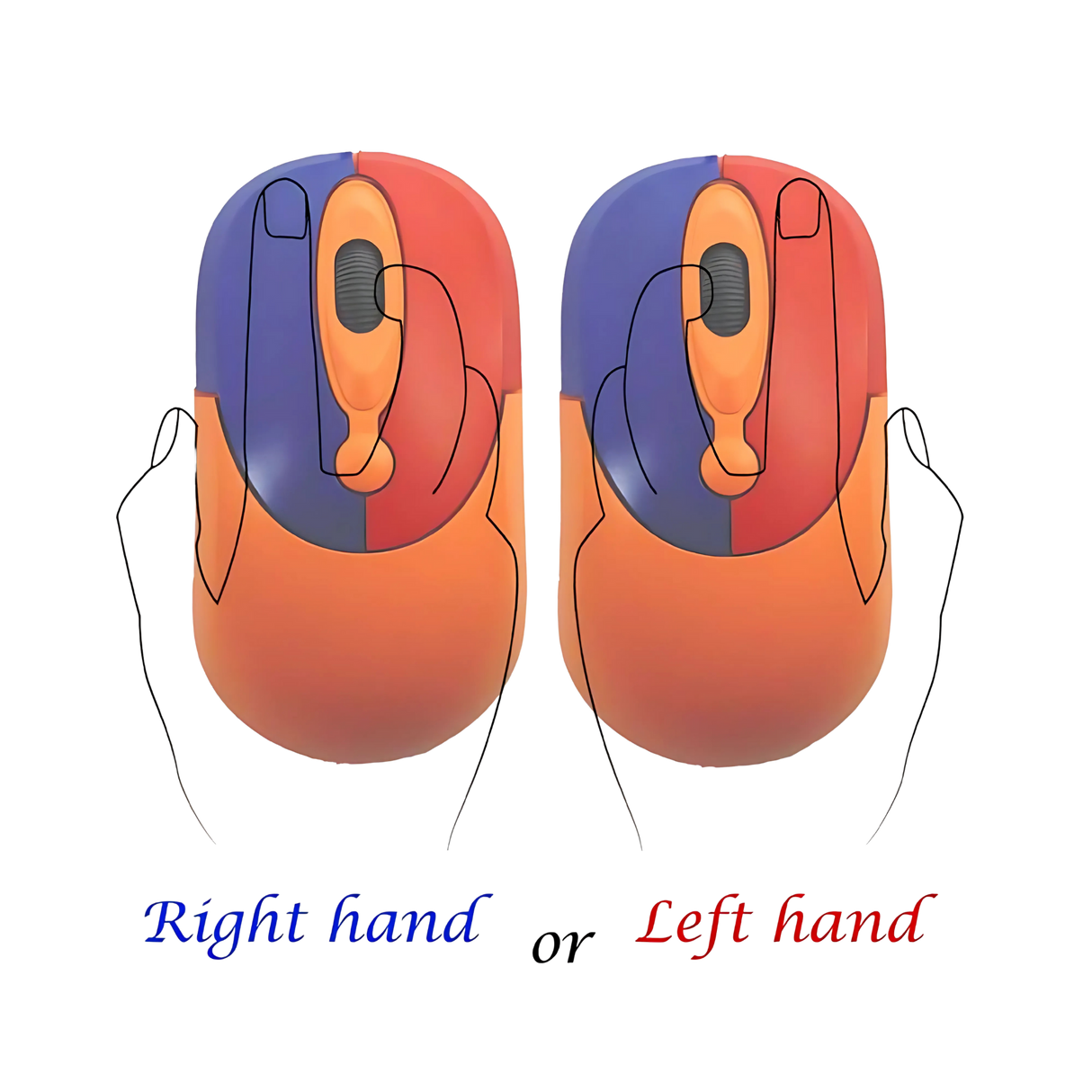 Easy2Use Childrens Small Size Computer Starta Mouse USB - Orange
