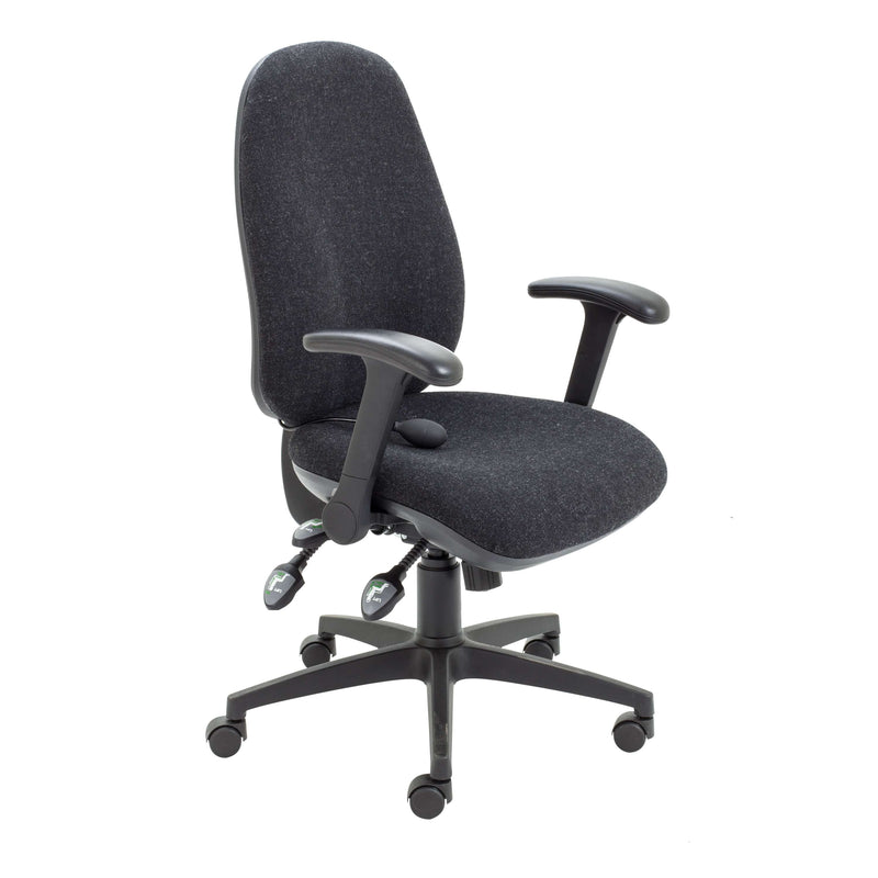 Maxi Ergo Chair with Lumbar Pump Folding Arms