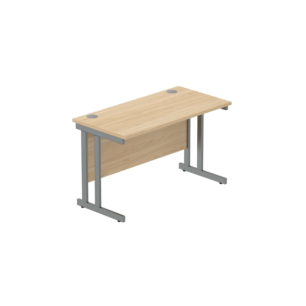 Office Rectangular Desk with Steel Double Upright Cantilever Frame (FSC)