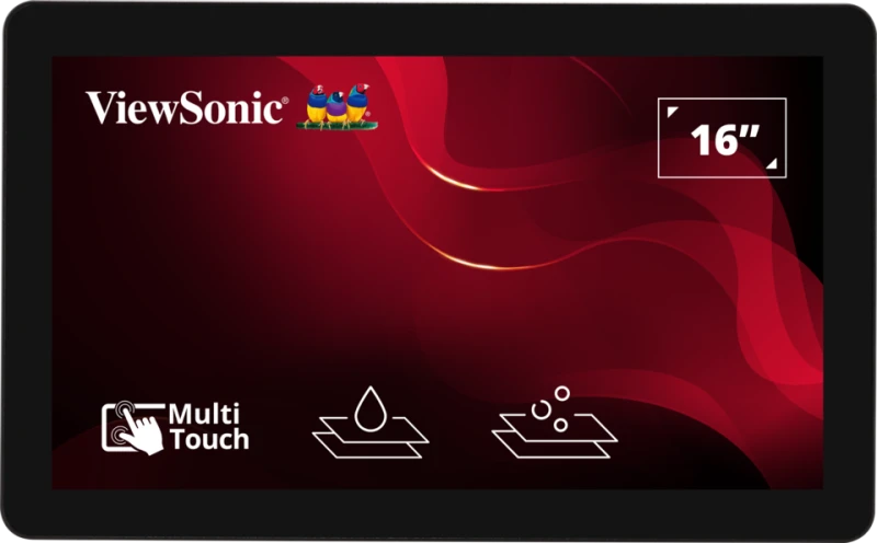 ViewSonic XF1630 15.6" Open Frame Touch Monitor for 24/7 Operation