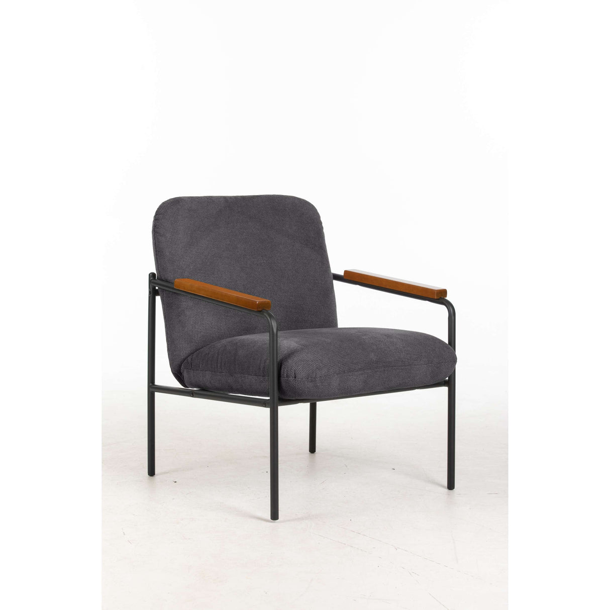 Settle Reception Chair with Wooden Arm Pads