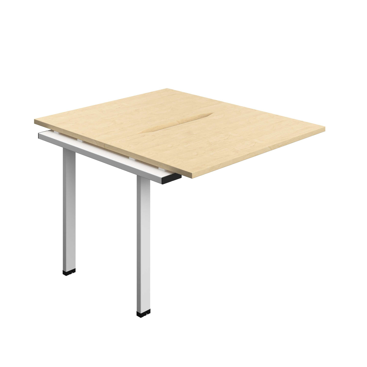 Synergy Bench Extension with Cut Out: 2 Person : 1000 | 600 | Maple/White