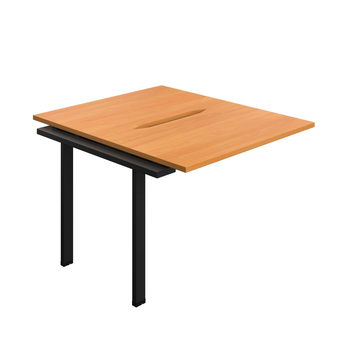 Synergy Bench Extension with Cut Out: 2 Person : 1000 | 700 | Beech/Black