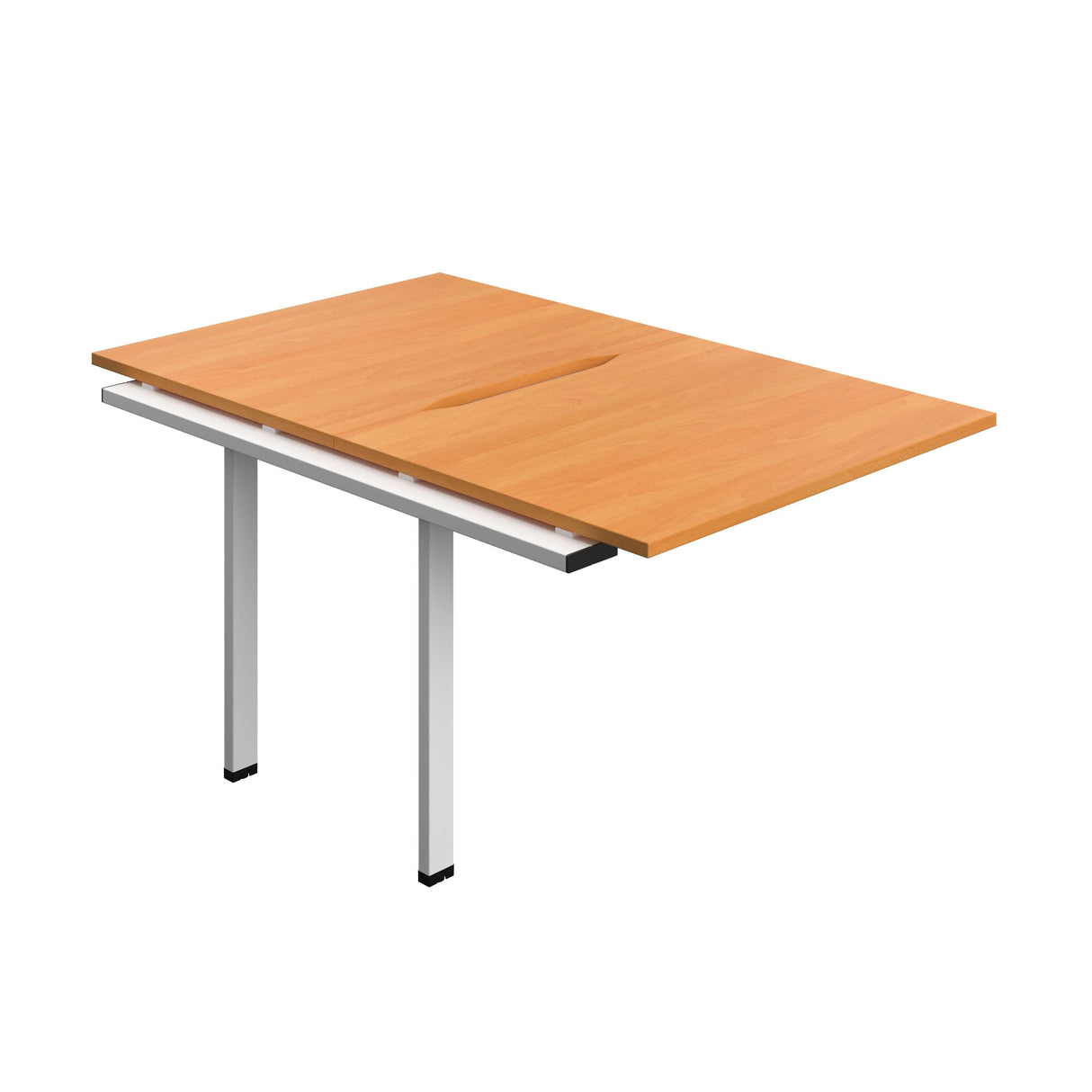 Synergy Bench Extension with Cut Out: 2 Person : 1000 | 800 | Beech/White