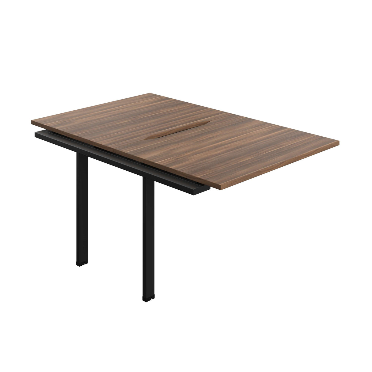 Synergy Bench Extension with Cut Out: 2 Person : 1000 | 800 | Dark Walnut/Black