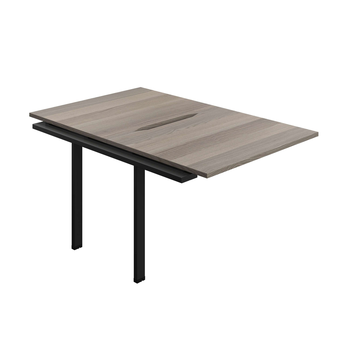 Synergy Bench Extension with Cut Out: 2 Person : 1000 | 800 | Grey Oak/Black