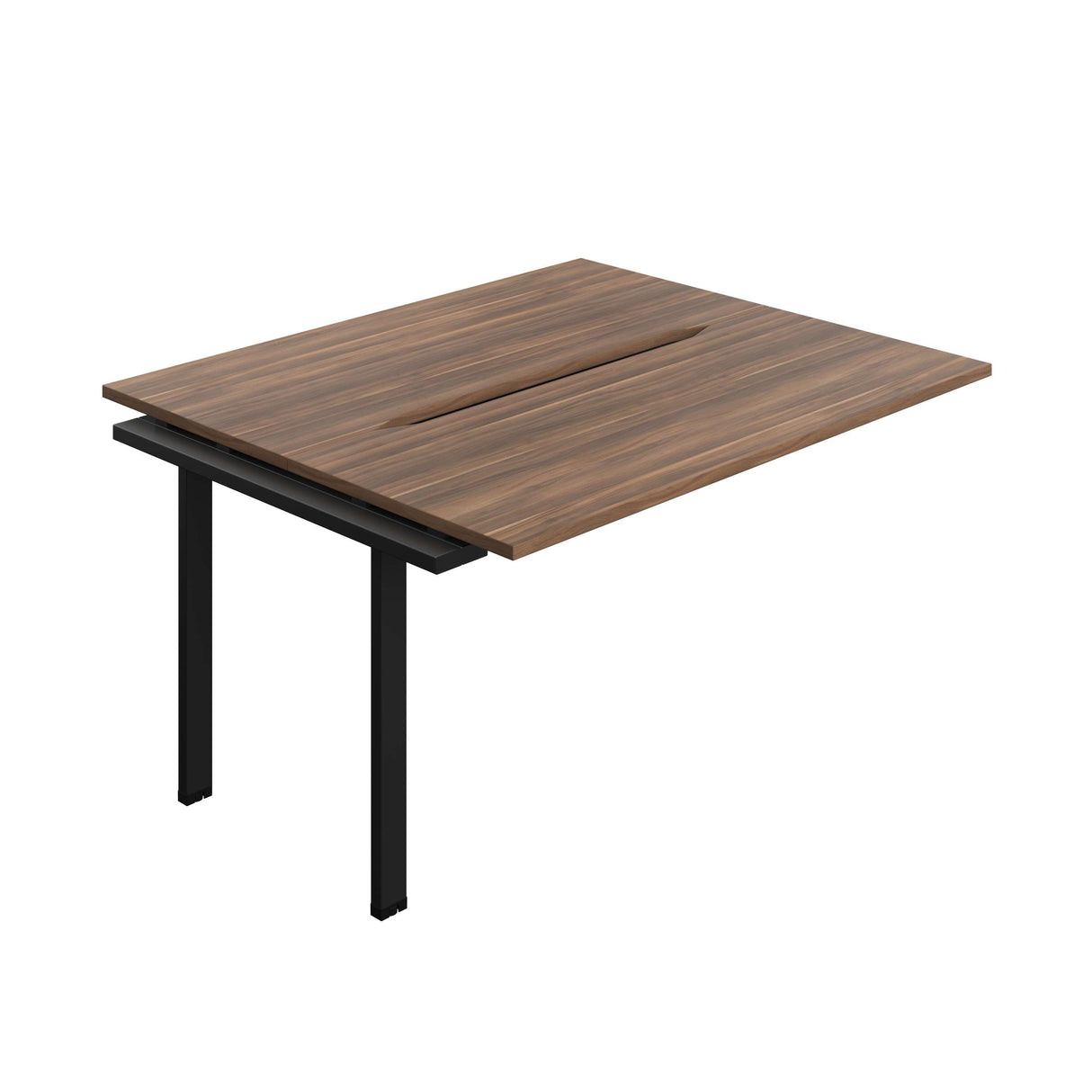Synergy Bench Extension with Cut Out: 2 Person : 1400 | 700 | Dark Walnut/Black