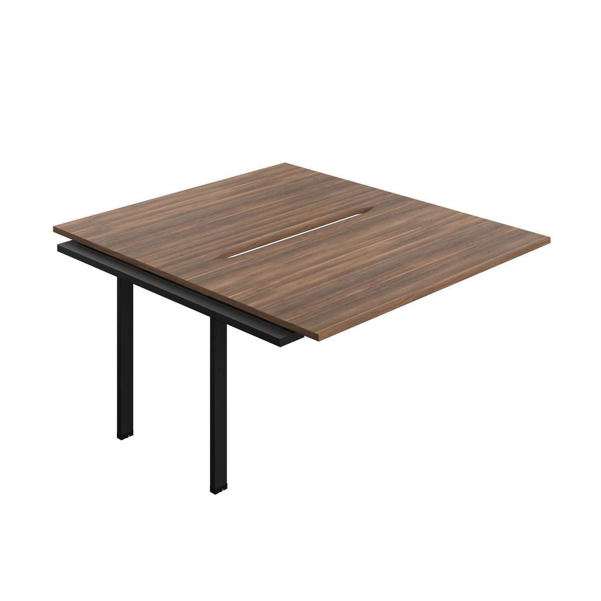 Synergy Bench Extension with Cut Out: 2 Person : 1400 | 800 | Dark Walnut/Black