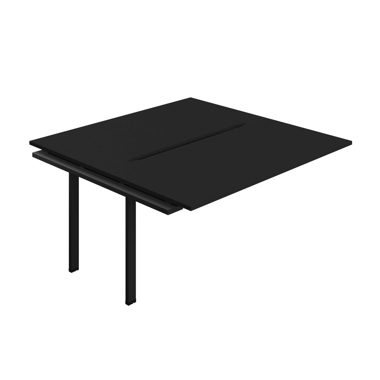 Synergy Bench Extension with Cut Out: 2 Person : 1600 | 800 | Black/Black