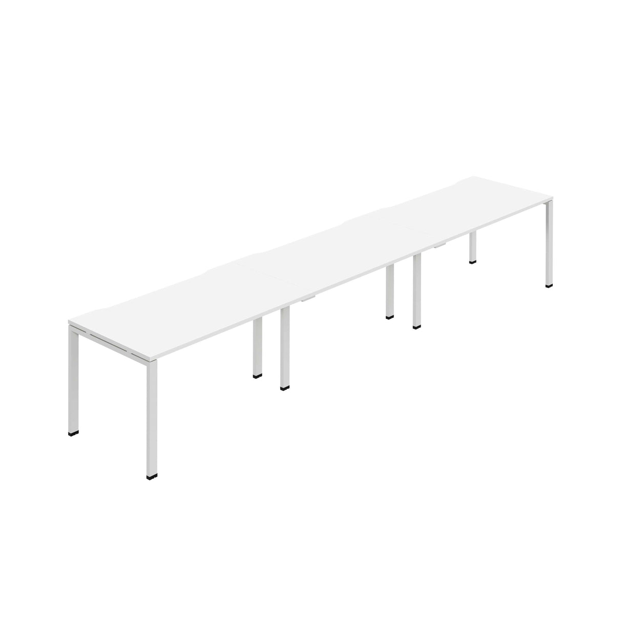 Synergy 3SP Bench Desk|1400X800mm|GoalPost|White/White