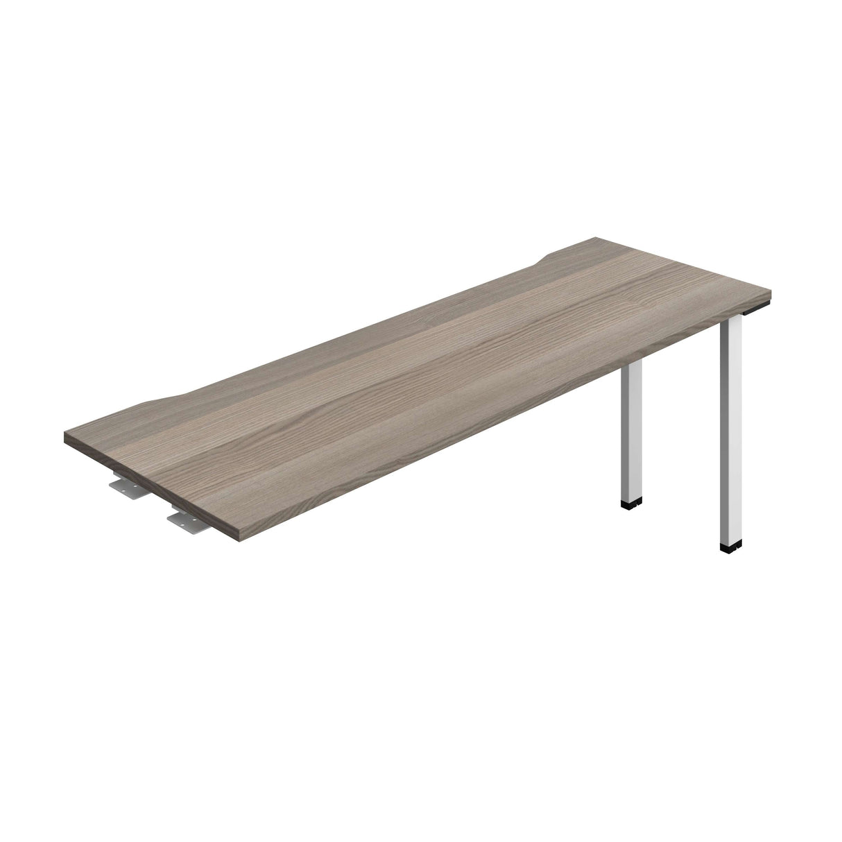Synergy Bench Extension with Cut Out: 1 Person : 1800 | 600 | Grey Oak/White