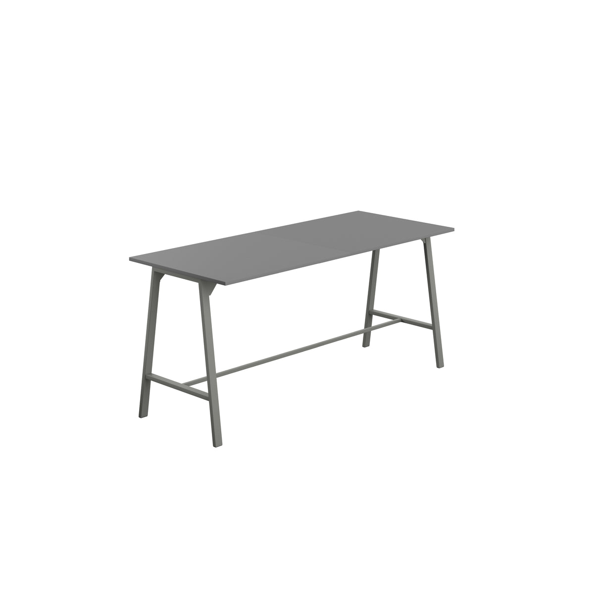 Titan High Maker Rectangular Table | 1500 X 1000 | Black/Sorano Oak