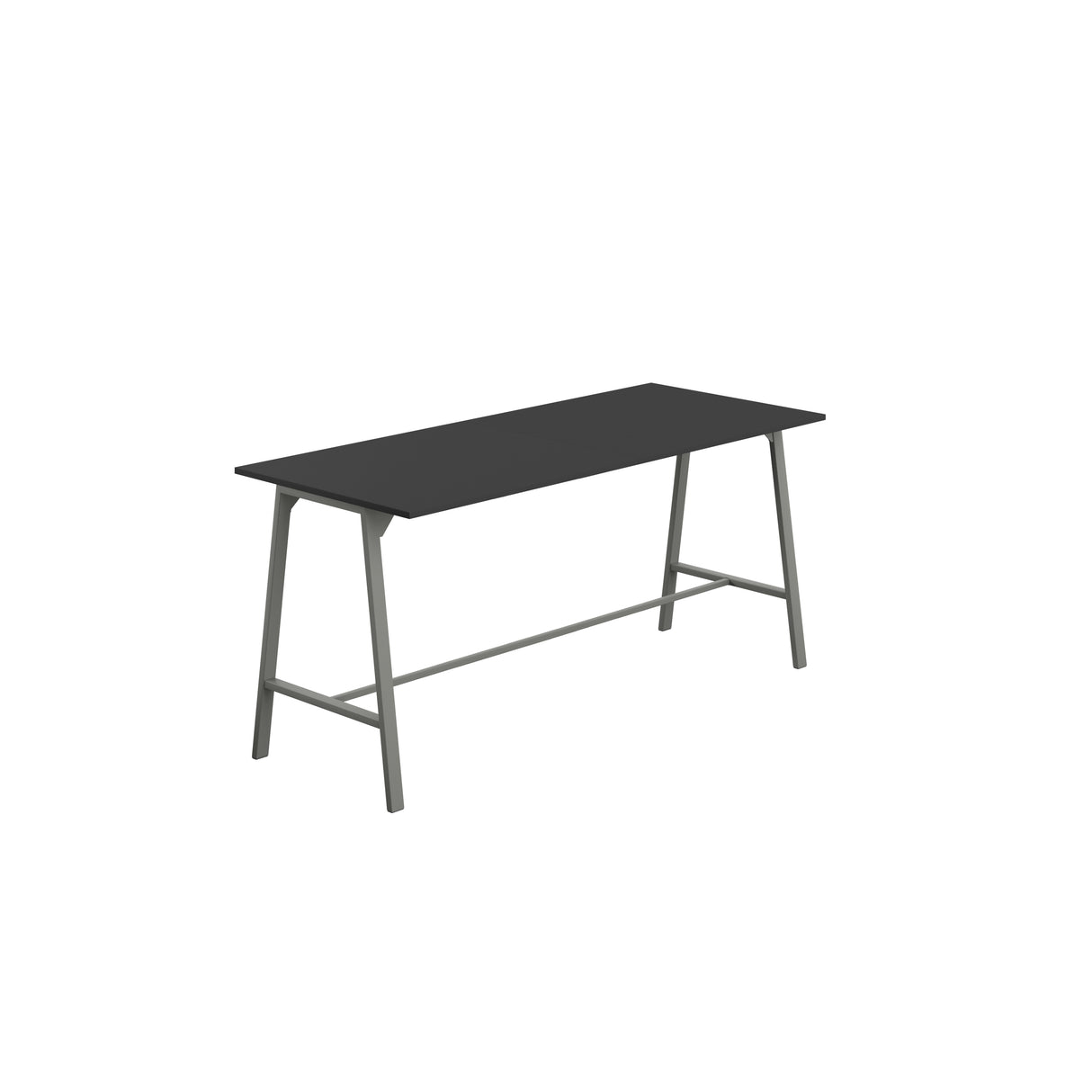 Titan High Maker Rectangular Table | 1500 X 1000 | Black/Sorano Oak