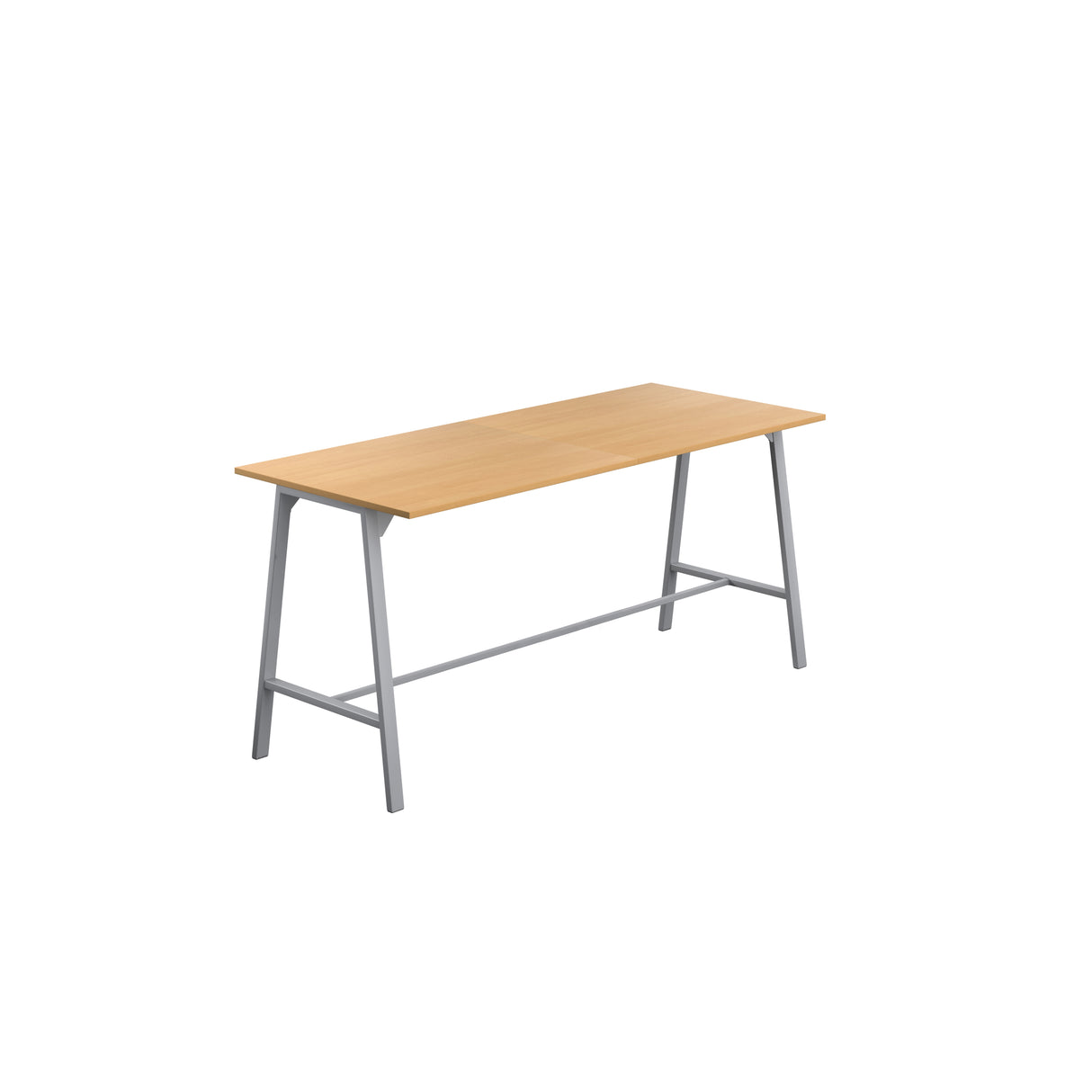 Titan High Maker Rectangular Table | 1500 X 1000 | Black/Sorano Oak