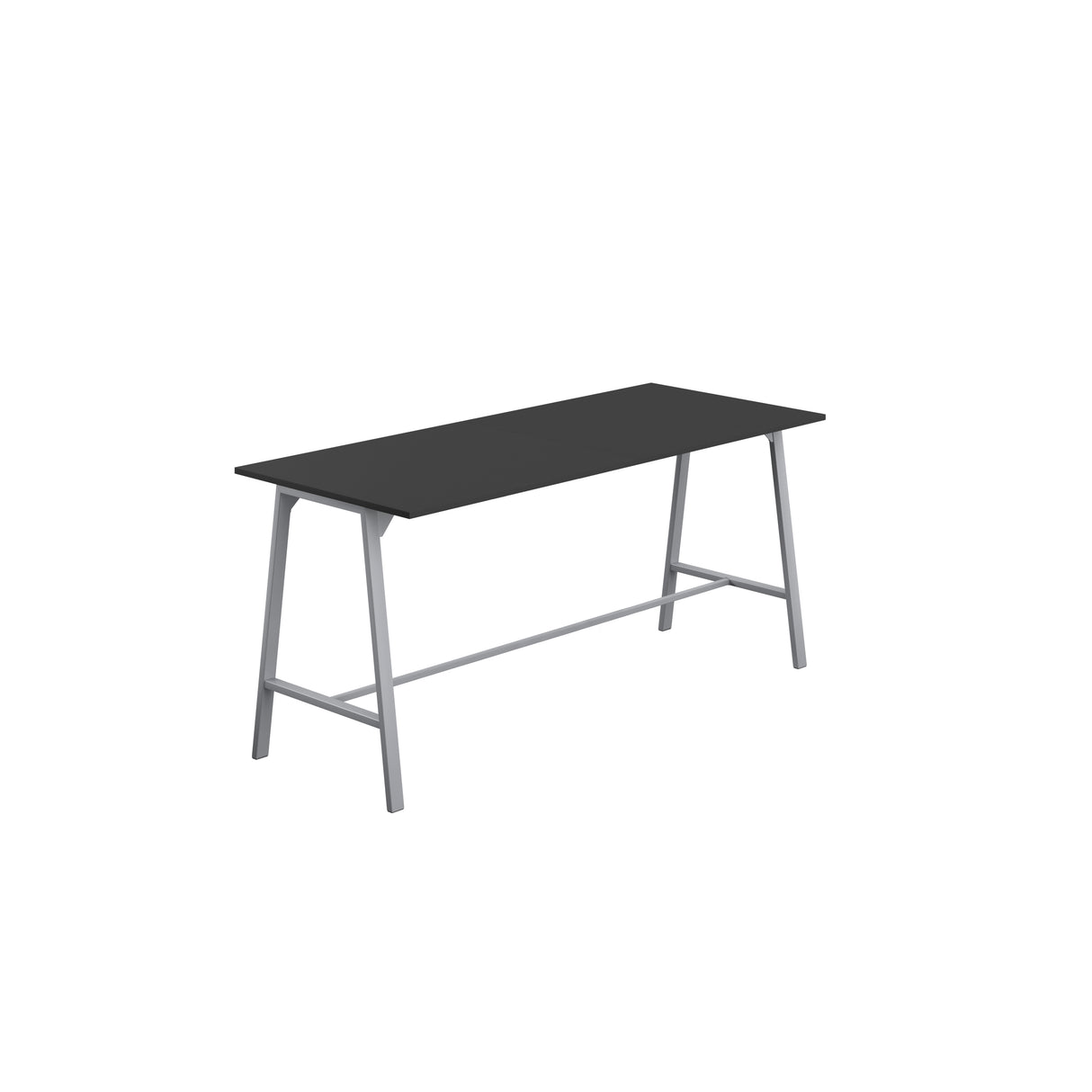 Titan High Maker Rectangular Table | 1500 X 1000 | Black/Sorano Oak