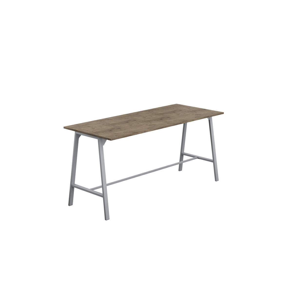 Titan High Maker Rectangular Table | 1500 X 1000 | Black/Sorano Oak