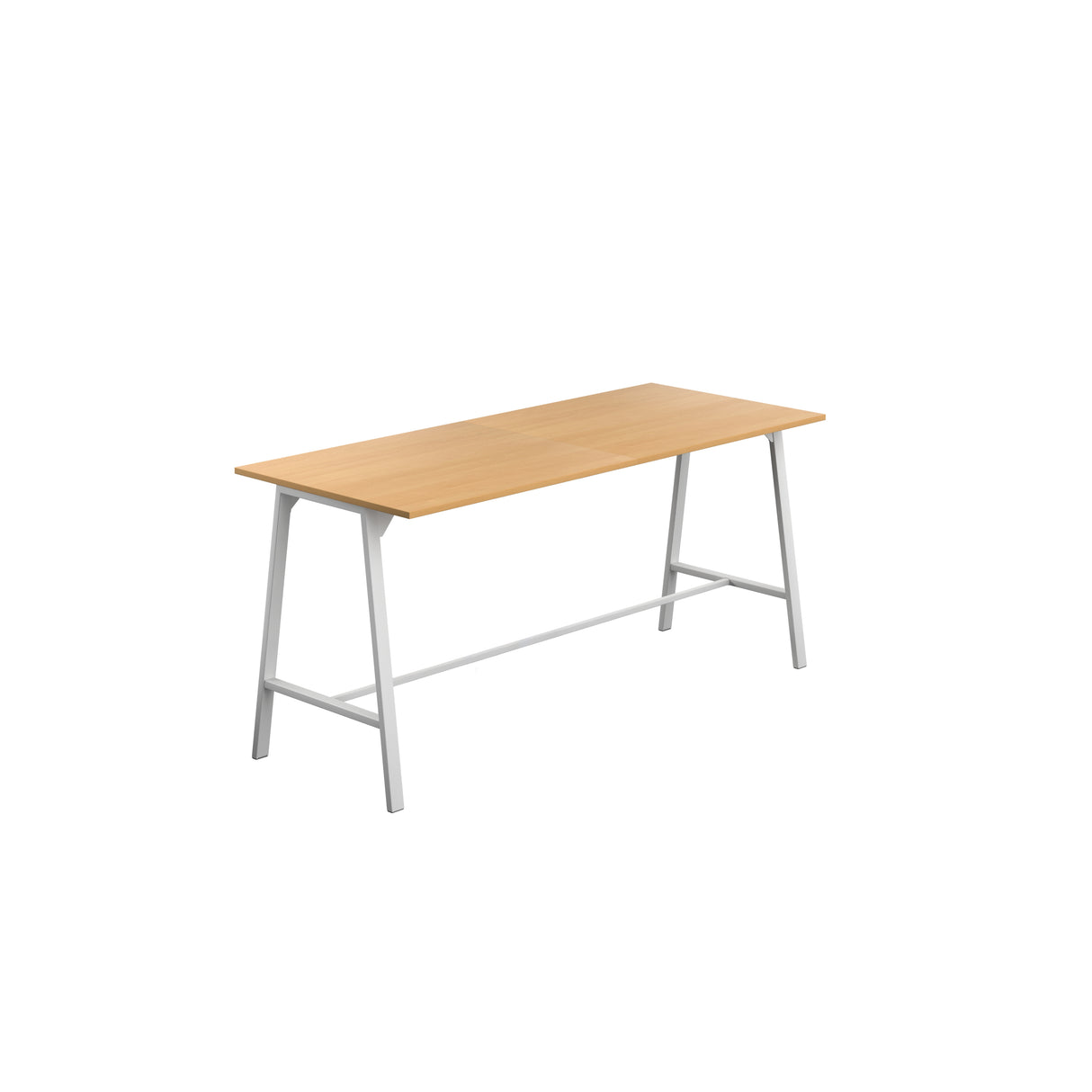 Titan High Maker Rectangular Table | 1500 X 1000 | Black/Sorano Oak