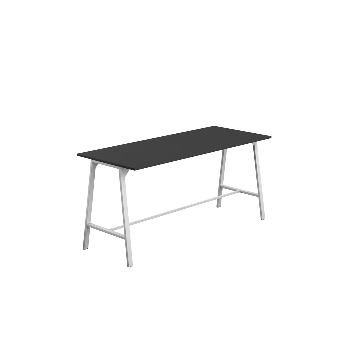Titan High Maker Rectangular Table | 1500 X 1000 | Black/Sorano Oak