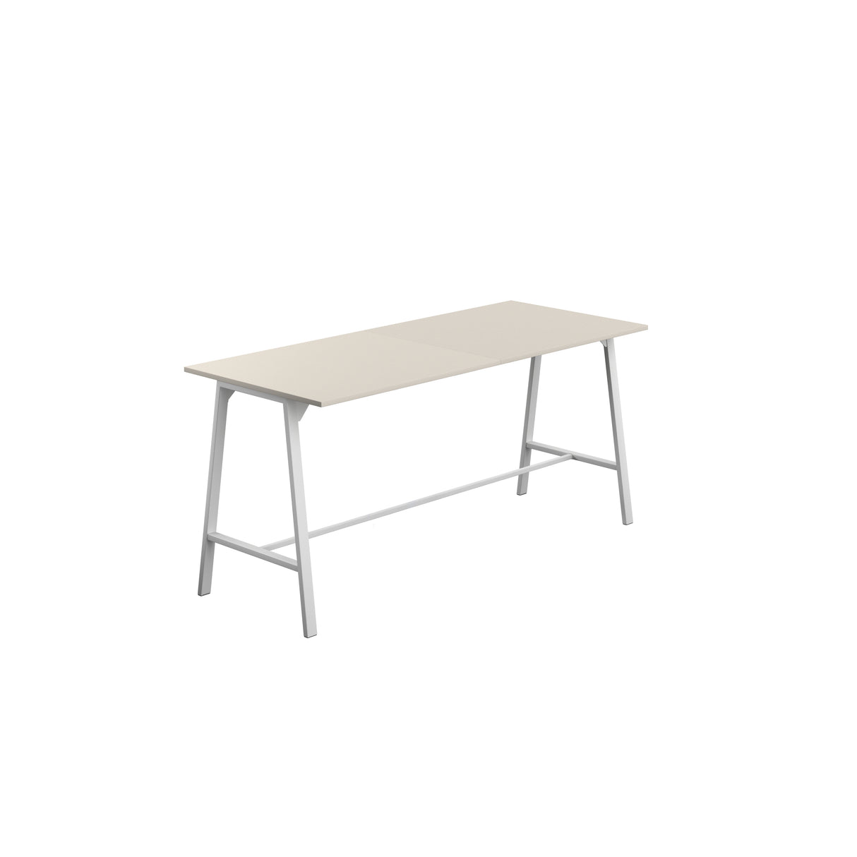 Titan High Maker Rectangular Table | 1500 X 1000 | Black/Sorano Oak