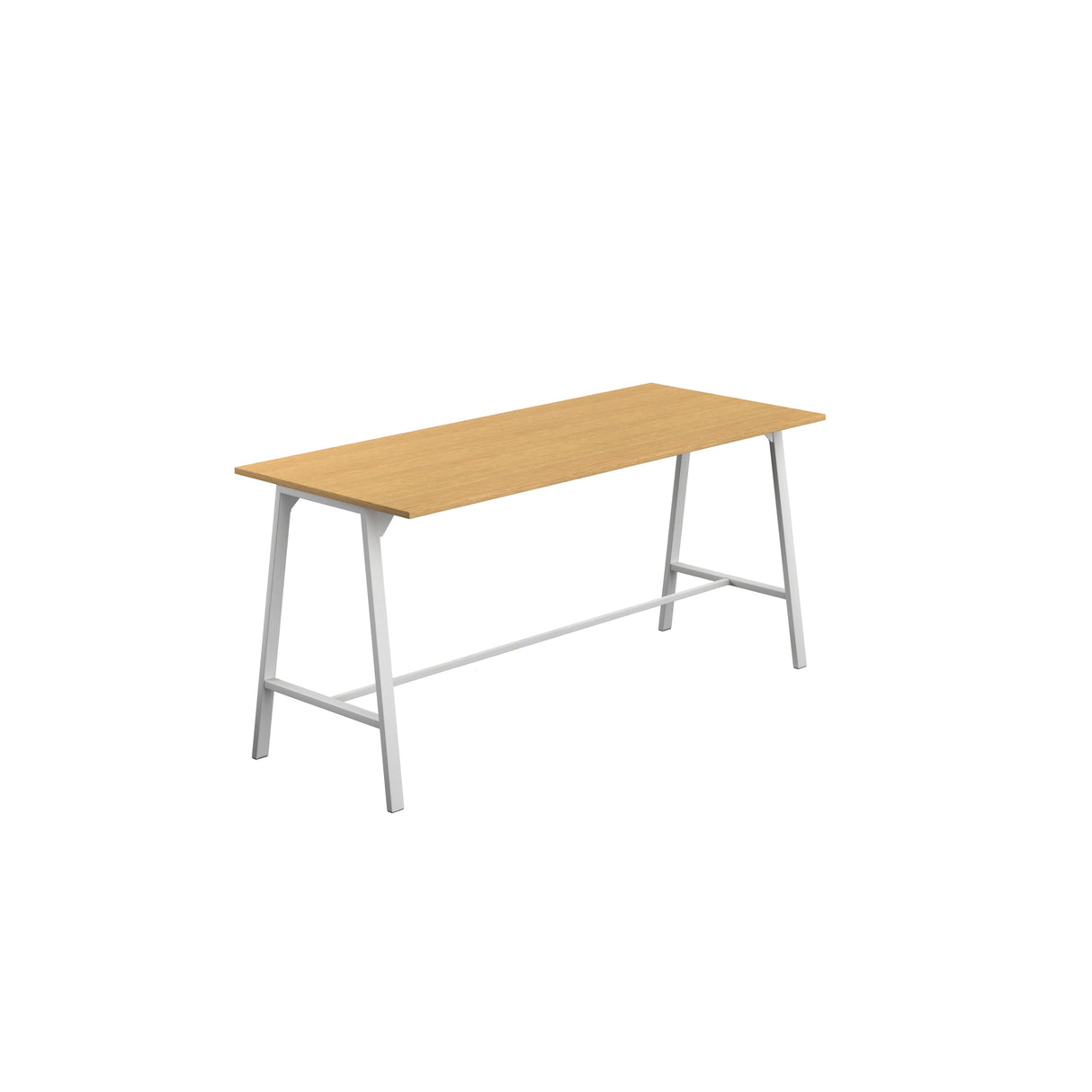 Titan High Maker Rectangular Table | 1500 X 1000 | Black/Sorano Oak