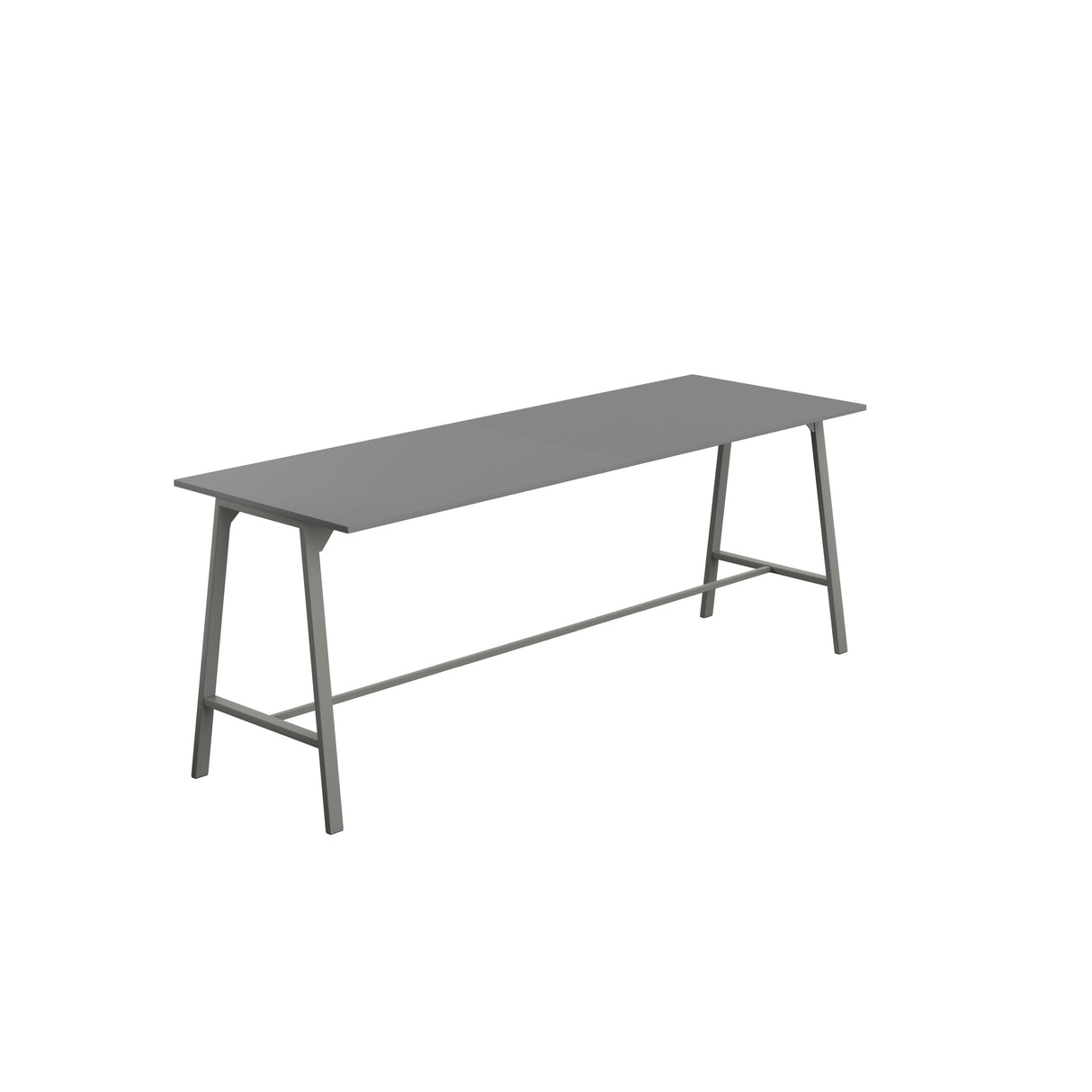 Titan High Maker Rectangular Table | 1500 X 1000 | Black/Sorano Oak