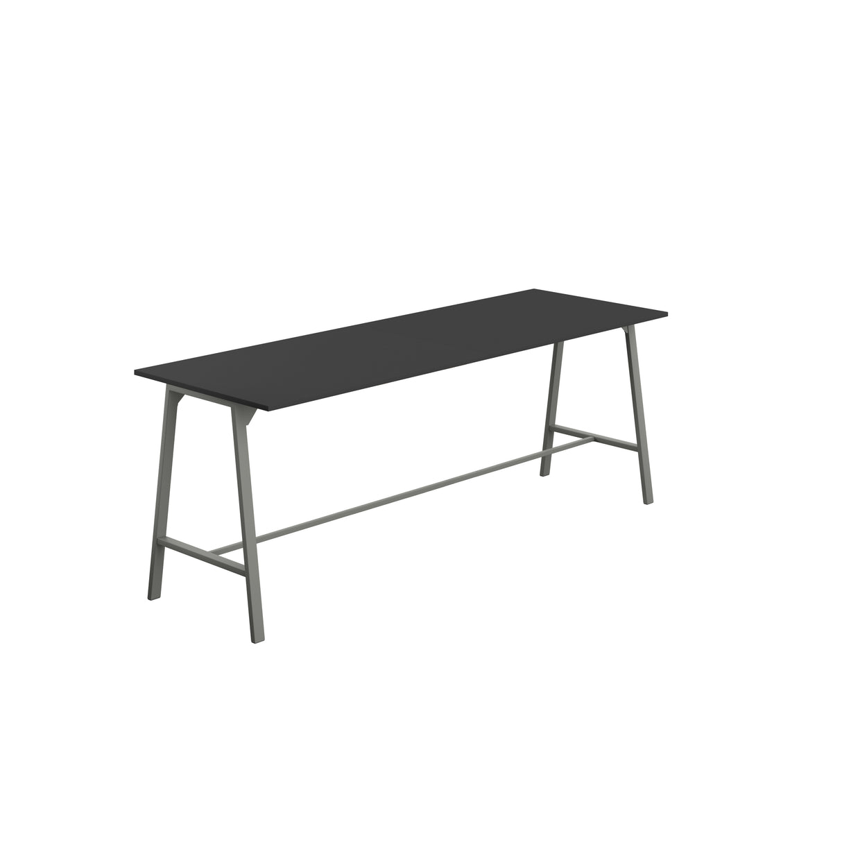 Titan High Maker Rectangular Table | 1500 X 1000 | Black/Sorano Oak
