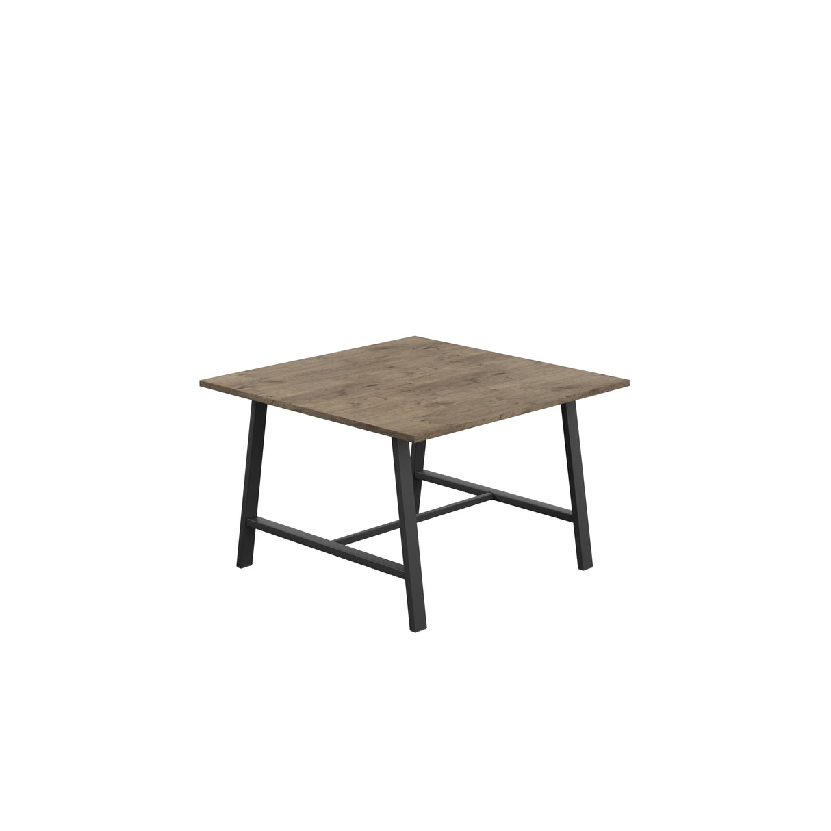 Titan Low Maker Rectangular Table | 1500 X 1000 | Black/Sorano Oak