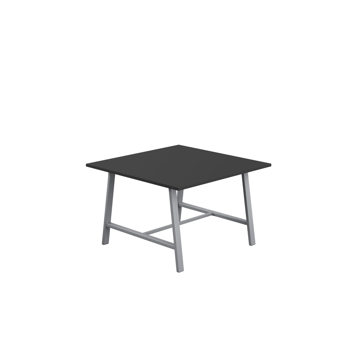 Titan Low Maker Rectangular Table | 1500 X 1000 | Black/Sorano Oak
