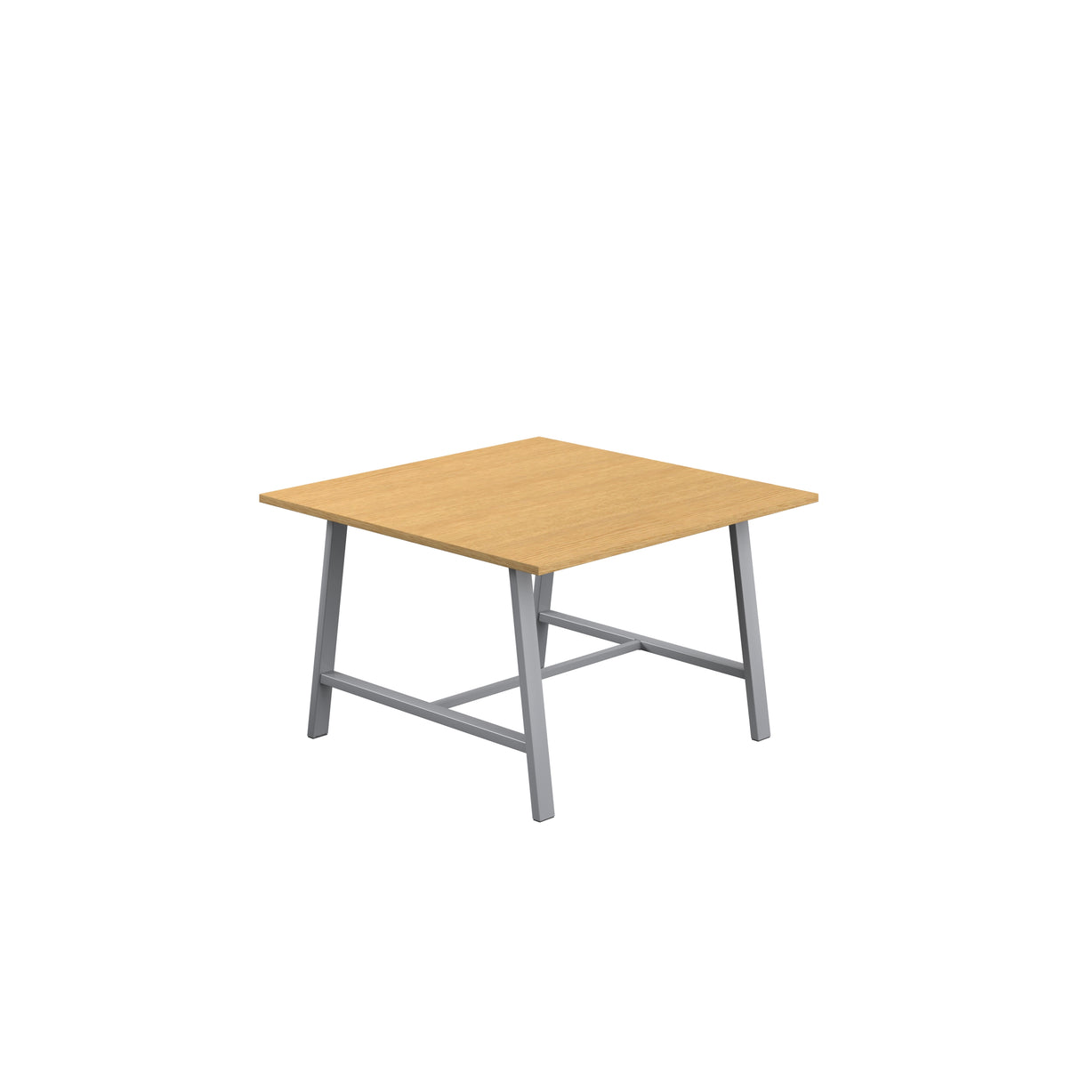Titan Low Maker Rectangular Table | 1500 X 1000 | Black/Sorano Oak