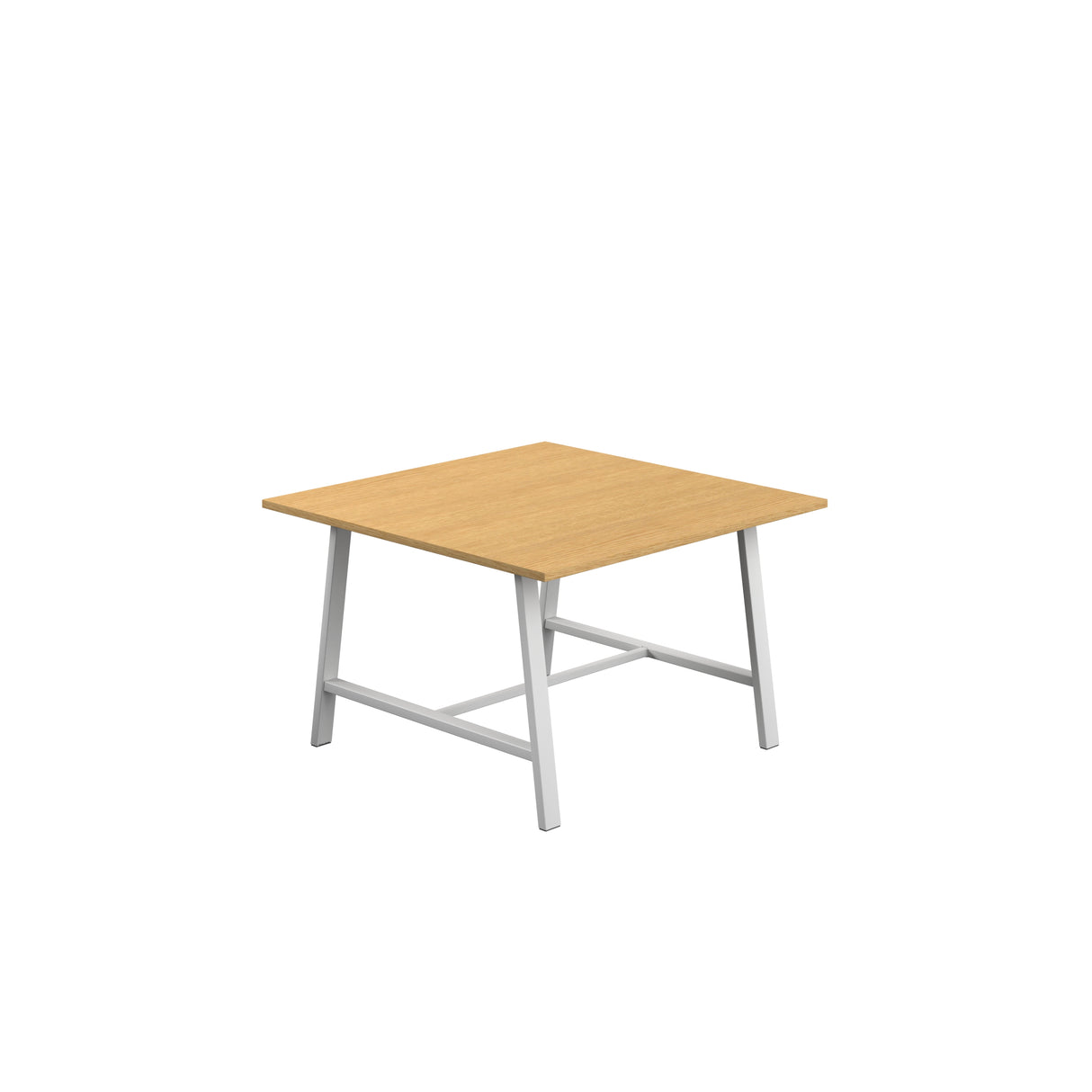 Titan Low Maker Rectangular Table | 1500 X 1000 | Black/Sorano Oak