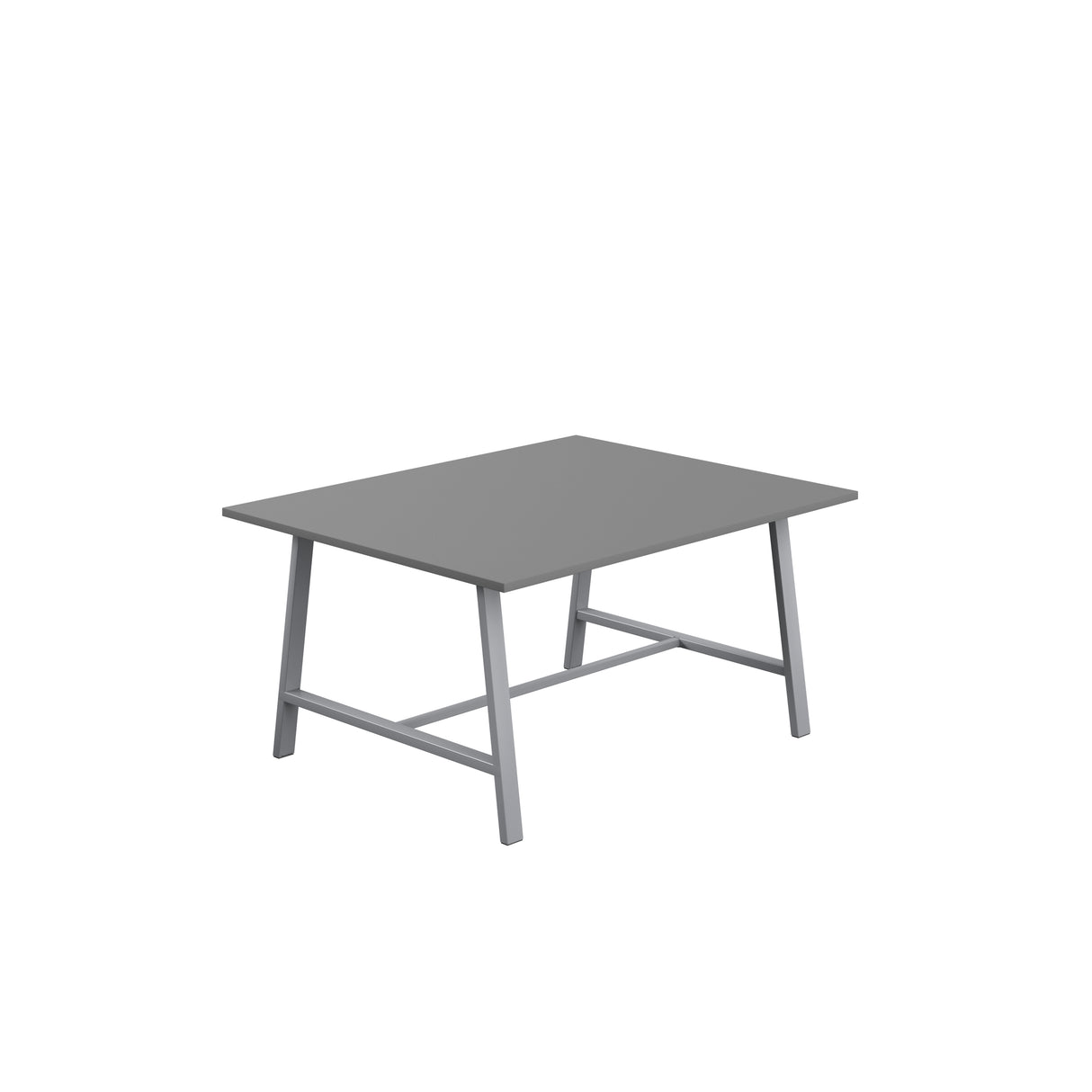 Titan Low Maker Rectangular Table | 1500 X 1000 | Black/Sorano Oak