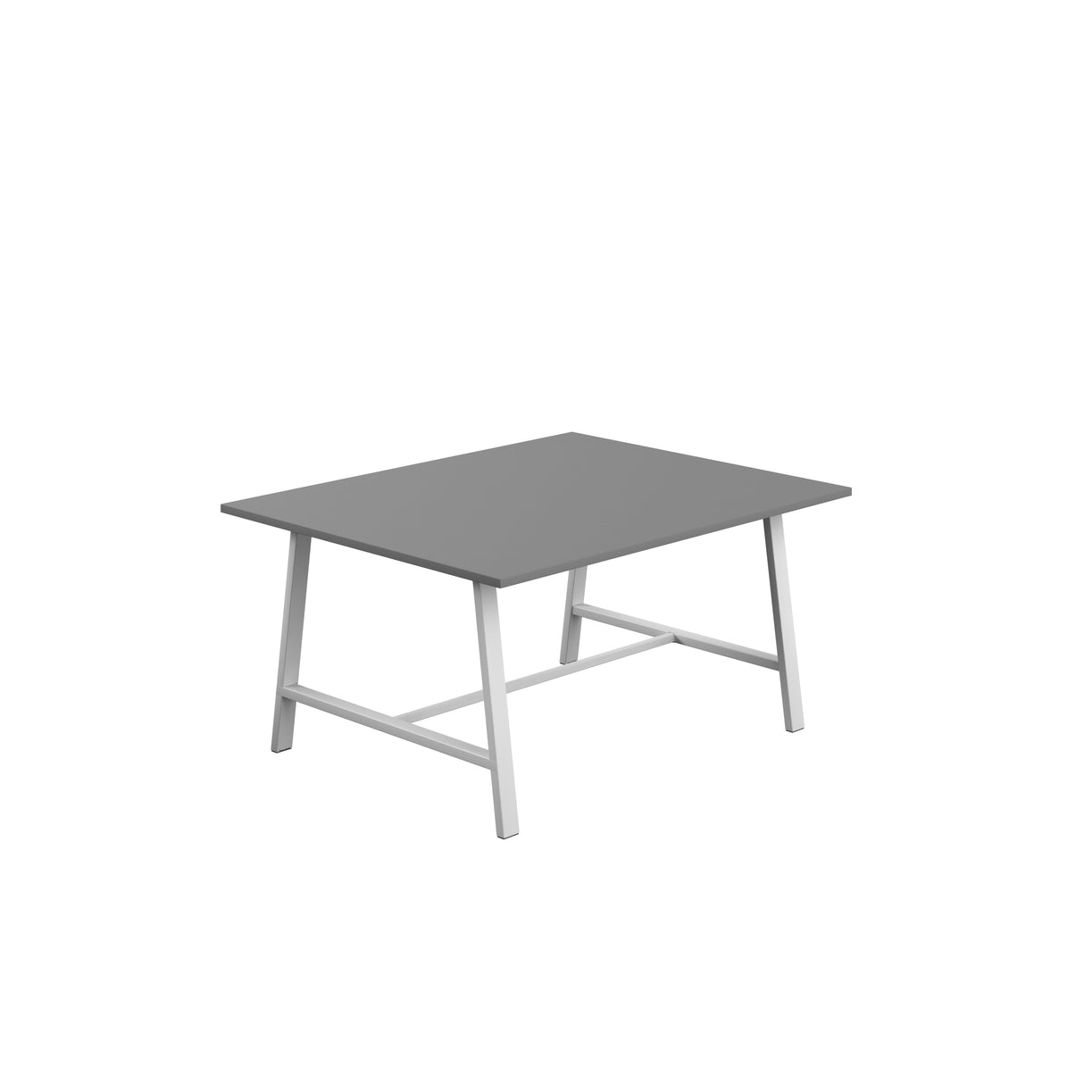 Titan Low Maker Rectangular Table | 1500 X 1000 | Black/Sorano Oak