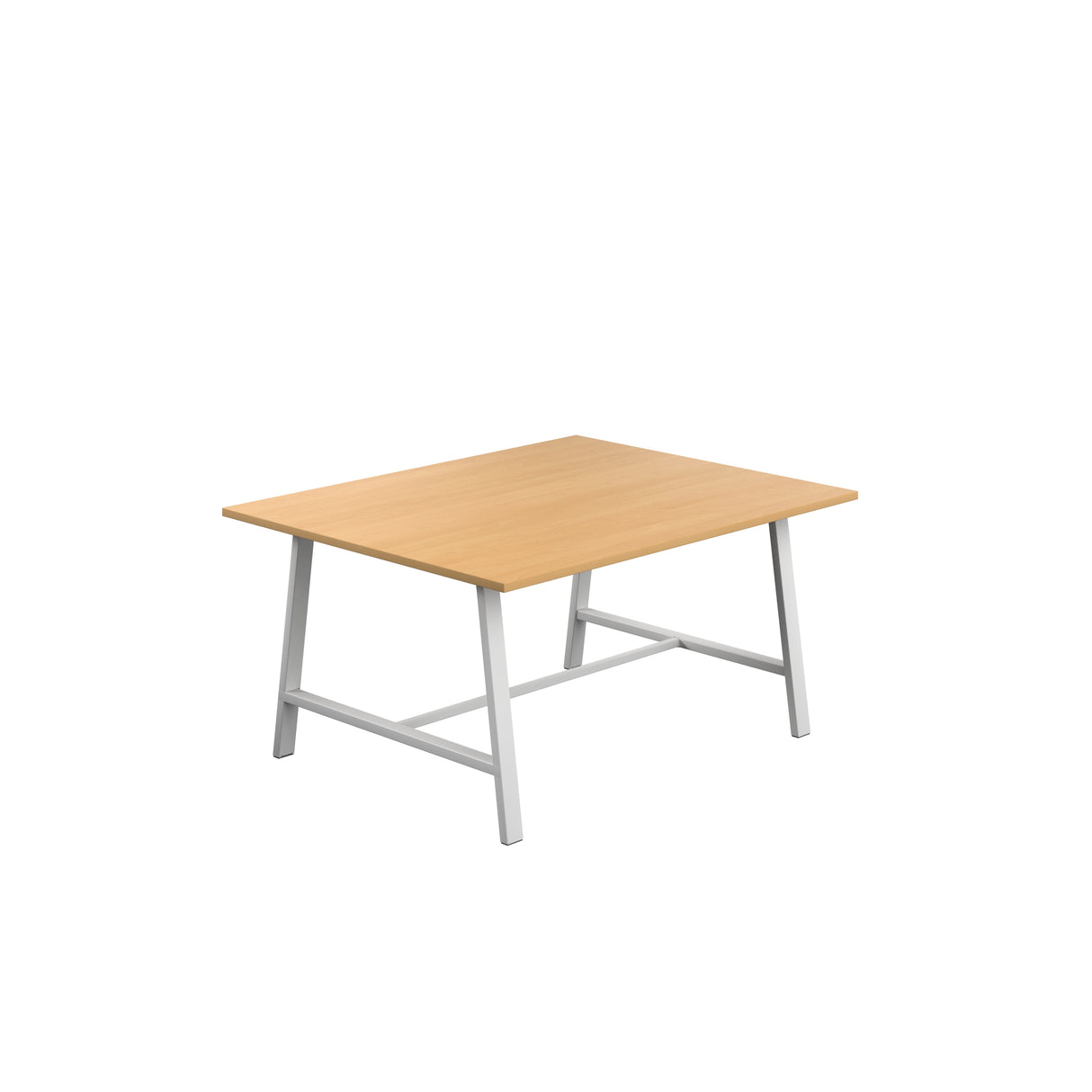Titan Low Maker Rectangular Table | 1500 X 1000 | Black/Sorano Oak