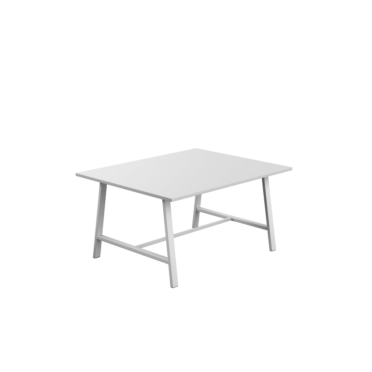 Titan Low Maker Rectangular Table | 1500 X 1000 | Black/Sorano Oak