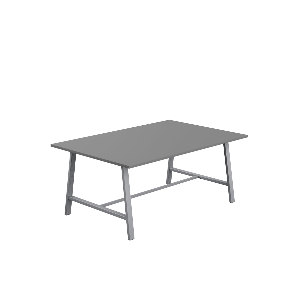 Titan Low Maker Rectangular Table | 1500 X 1000 | Black/Sorano Oak