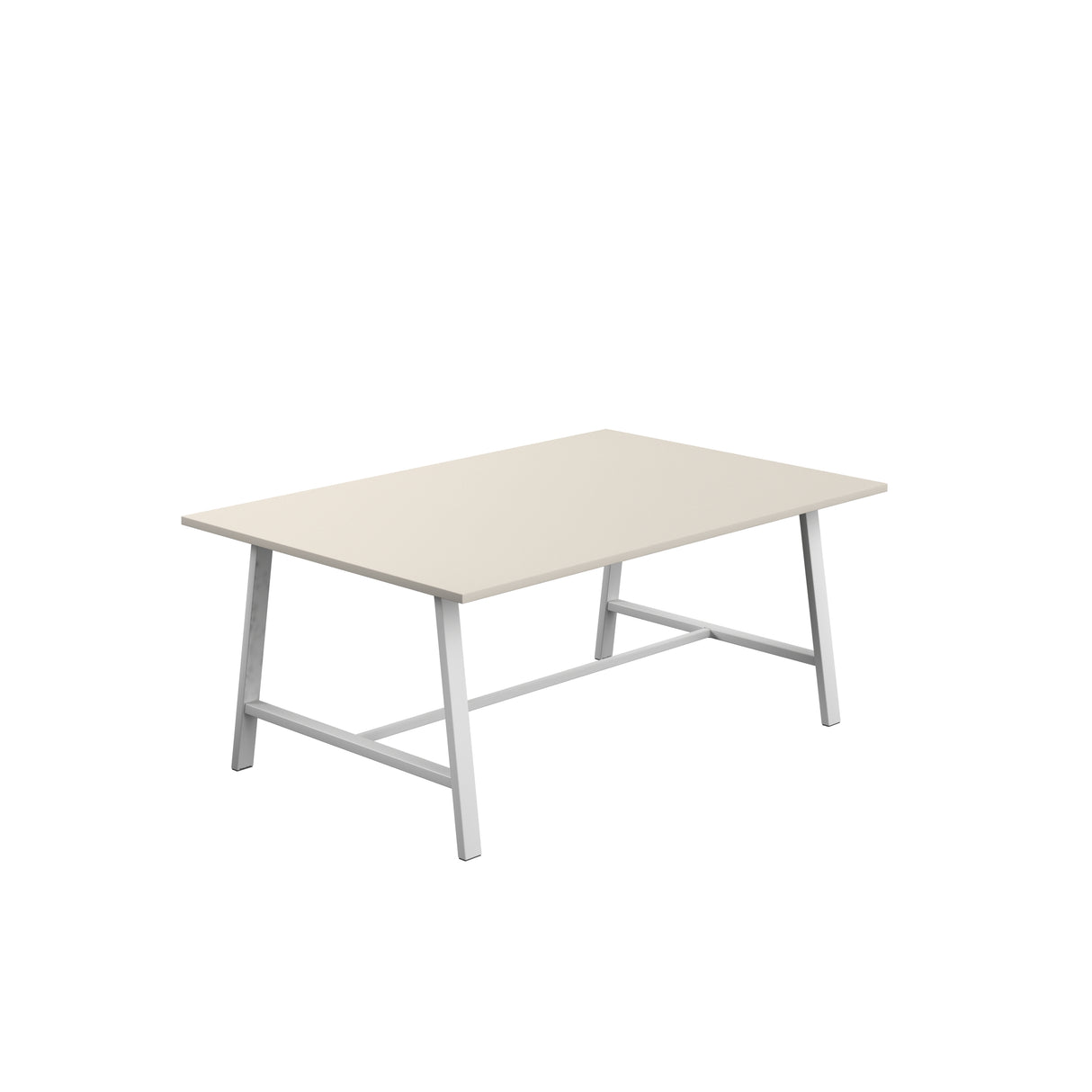 Titan Low Maker Rectangular Table | 1500 X 1000 | Black/Sorano Oak