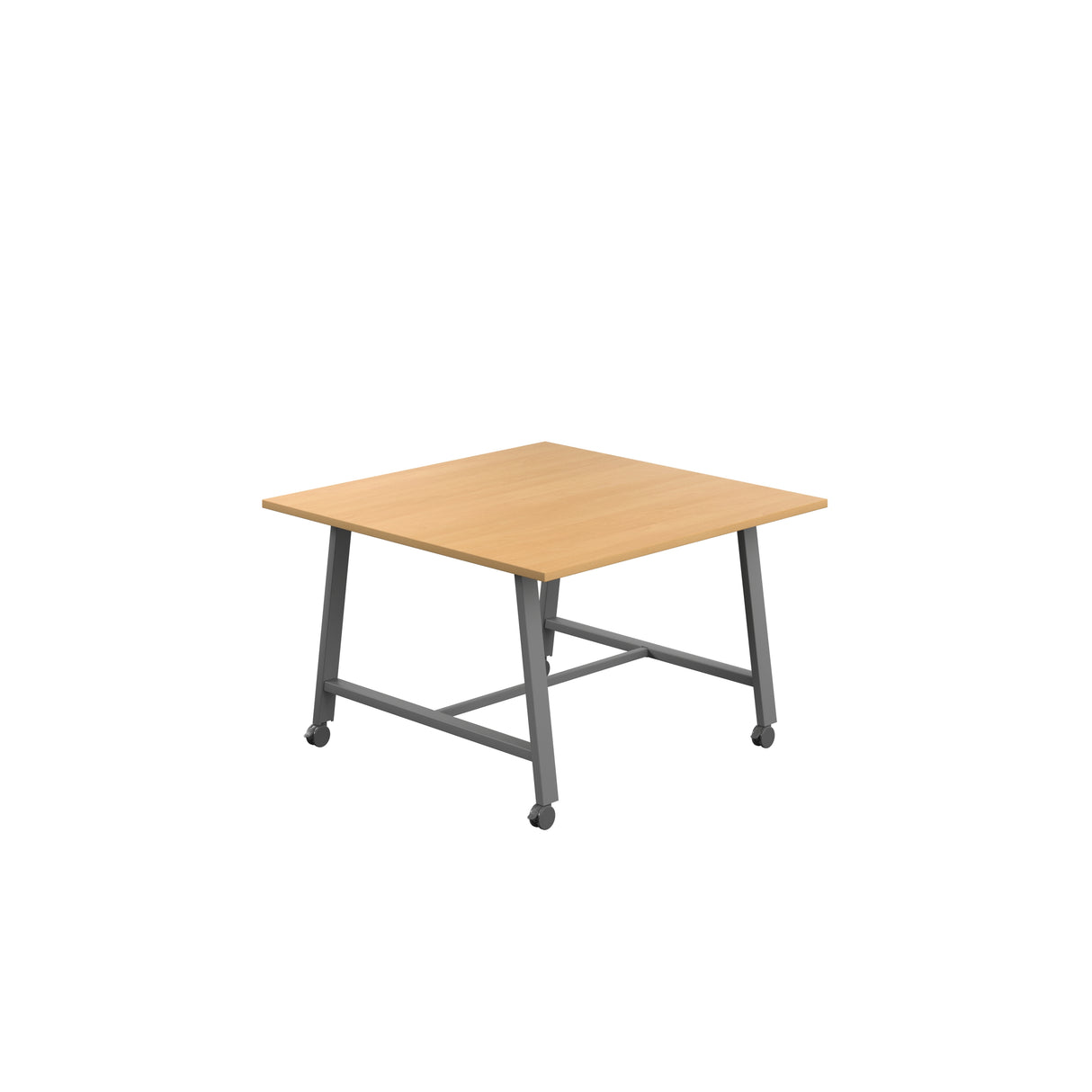 Titan Mobile Low Maker Rectangular Table | 1500 X 1000 | White/Anthracite