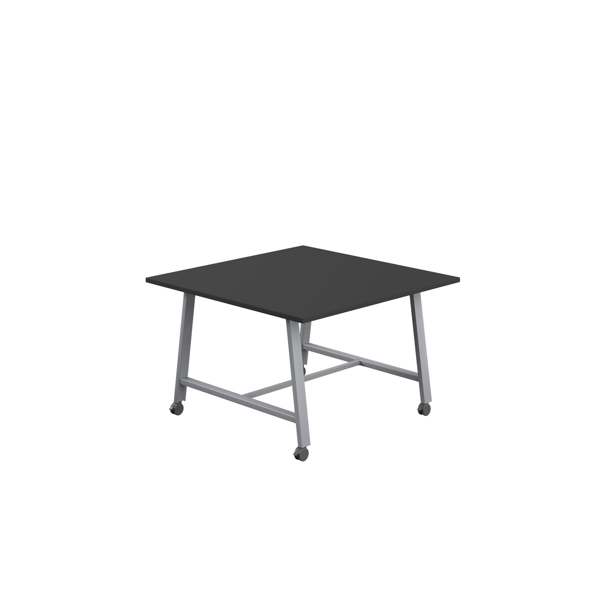 Titan Mobile Low Maker Rectangular Table | 1500 X 1000 | White/Anthracite
