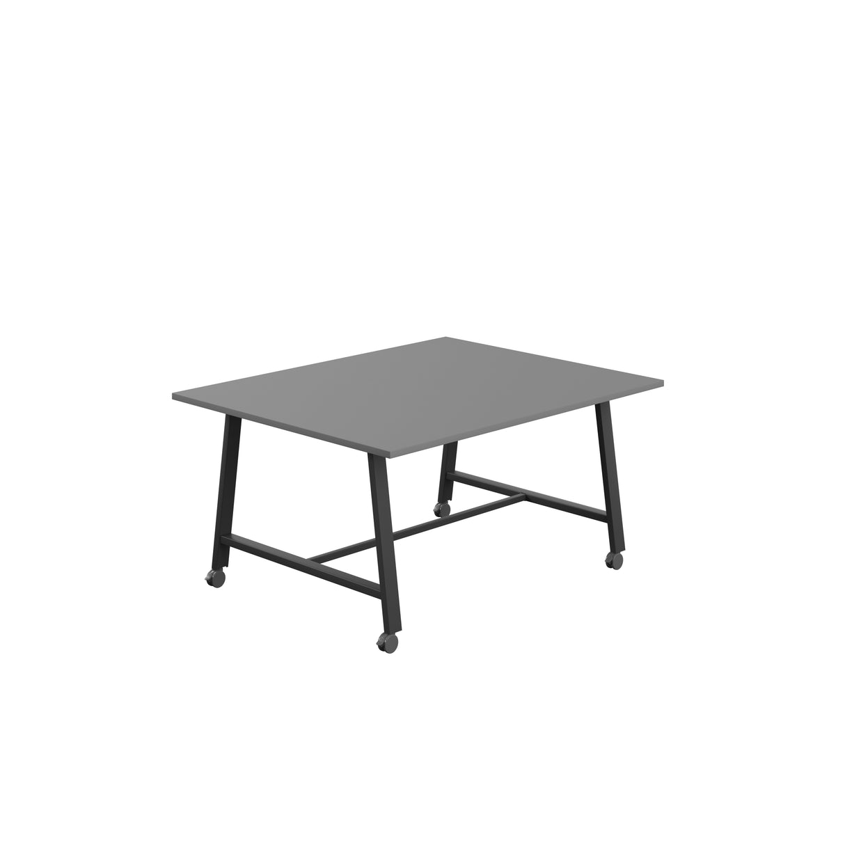 Titan Mobile Low Maker Rectangular Table | 1500 X 1000 | White/Anthracite