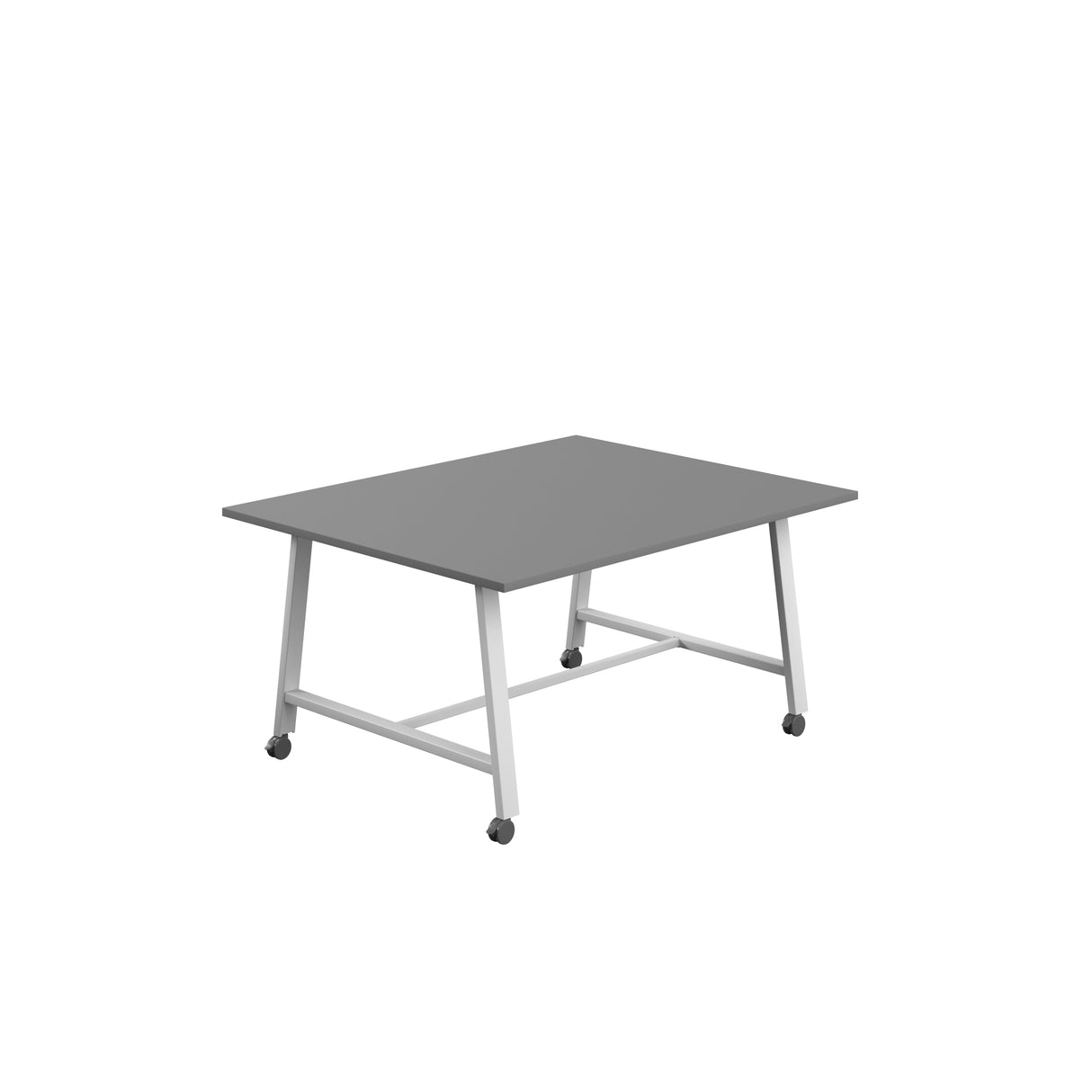 Titan Mobile Low Maker Rectangular Table | 1500 X 1000 | White/Anthracite