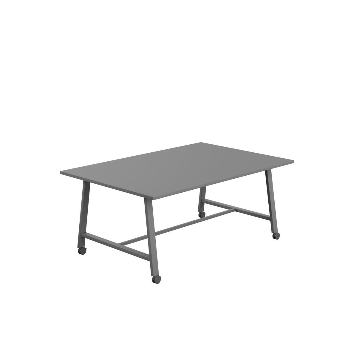 Titan Mobile Low Maker Rectangular Table | 1500 X 1000 | White/Anthracite