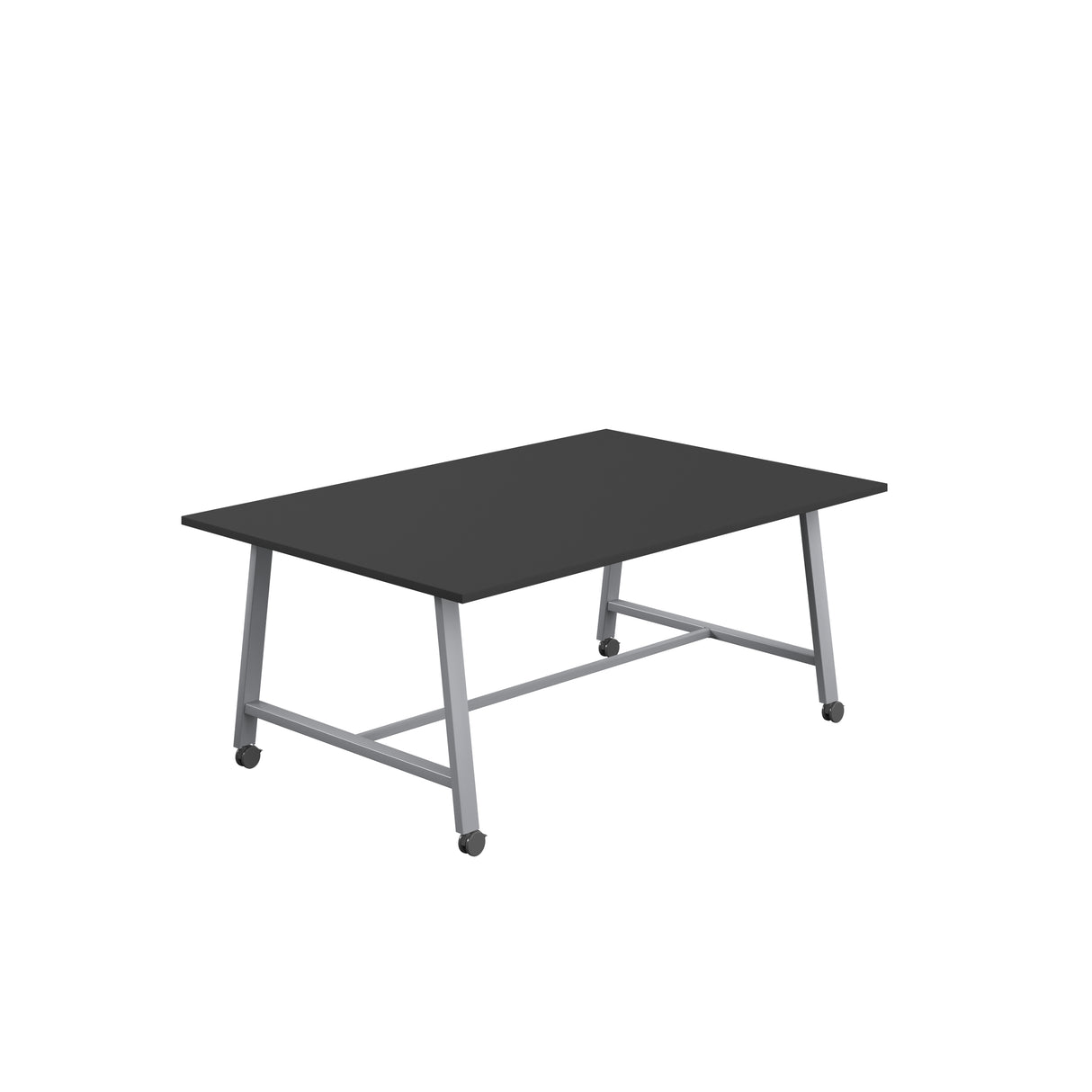Titan Mobile Low Maker Rectangular Table | 1500 X 1000 | White/Anthracite