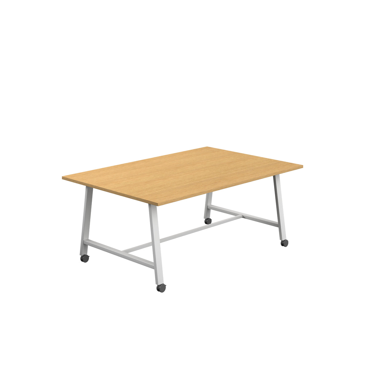 Titan Mobile Low Maker Rectangular Table | 1500 X 1000 | White/Anthracite
