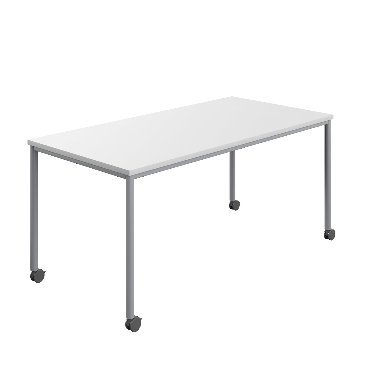 Titan Mobile Rectangular Table | 1400 X 800 | White/Anthracite