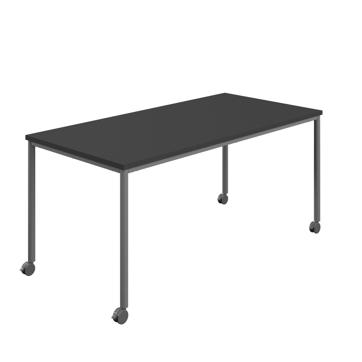 Titan Mobile Rectangular Table | 1800 X 600 | Black/Anthracite