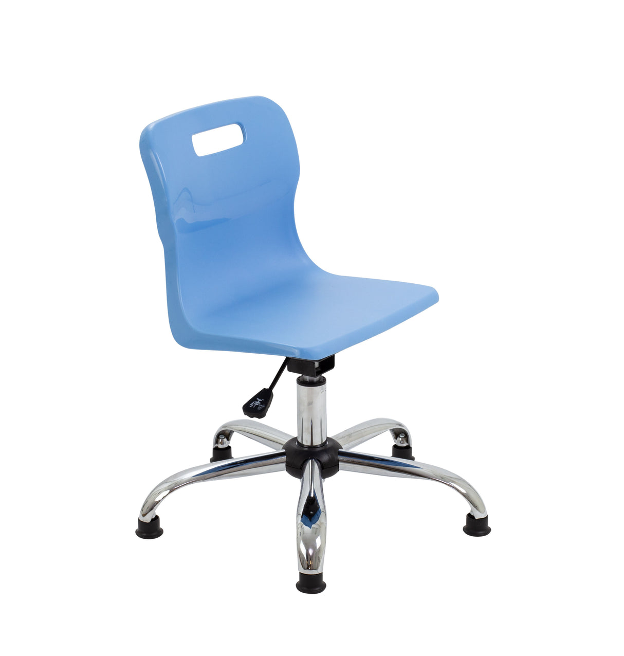 Sky Blue Junior Swivel Titan Chair - Size 3/4 Glides