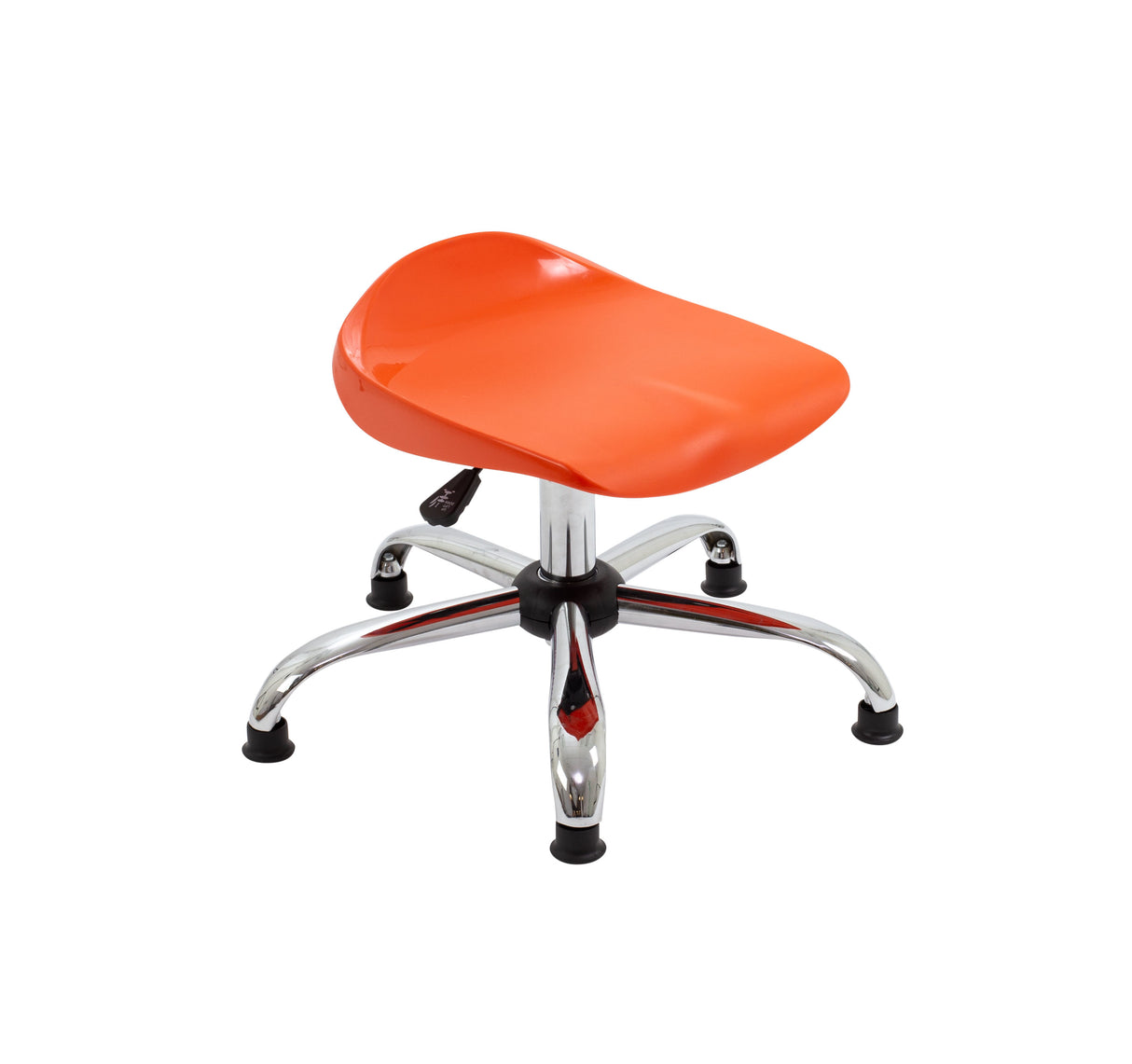 Orange Junior Titan Swivel Stool - With Glides